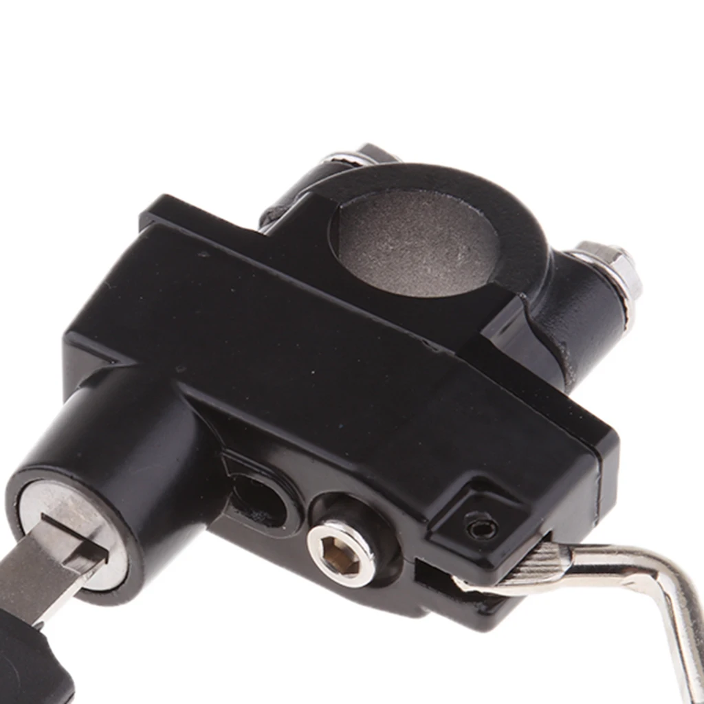 

Black Universal Motorcycle Motorbike Lock & 2 Keys Set For 7/8' 22mm Bar