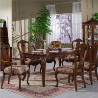 antique style italian dining table 100 solid wood italy style luxury dining table set 5011a
