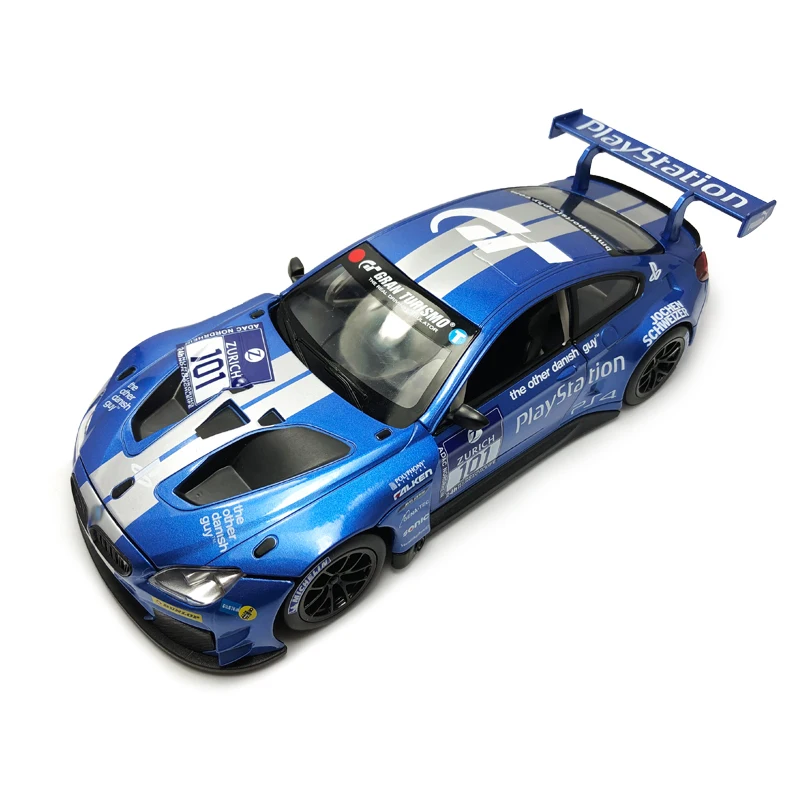 HOMMAT 1/24 масштаб M6 GT3 гоночная модель автомобиля свободное колесо металлический