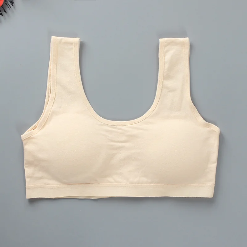 

Tops for Girls Teen Bra Girl Top Vest Topic Girl's Sport Adolescente Kids Teenagers Underwear Racerback Training Bras 7-14 Year