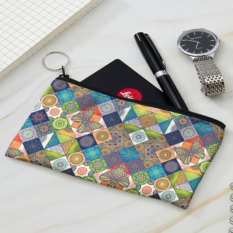 Новый Модный Цветной Кошелек для монет в шахматную клетку мужчин и женщин