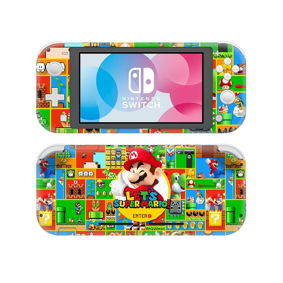 YSNSL0169 Наклейка с изображением супер Марио для nintendo Switch Lite, протектор консоли, чехол для nintendo Switch Lite, Виниловая наклейка с NSL - Цвет: YSNSL0169