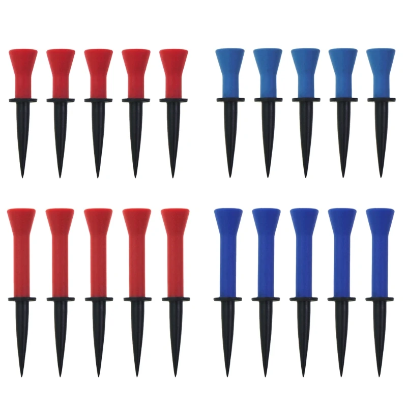 

Plastic Golf Tees Consistent Color Durable Rubber Cushion Top Golf Golf Accessories Golf Tees Outdoor Tools D5QD