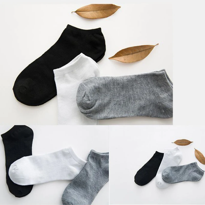 20 шт. = 10 пар летние хлопковые мужские короткие носки индивидуальный пакет для