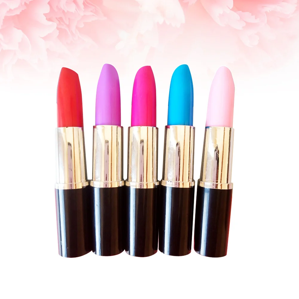 

24pcs Lipstick Ball-Point Pen Creative Beautiful Ball-Point Pen Lipstick Sign Pen for Home Store School Random Color