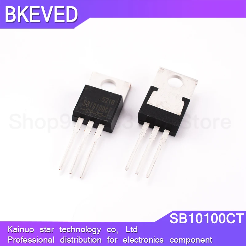 

Барьерный выпрямитель Шоттки SB10100 TO220, 10 А, 100 В, 3 контакта, SB10100CT TO-220