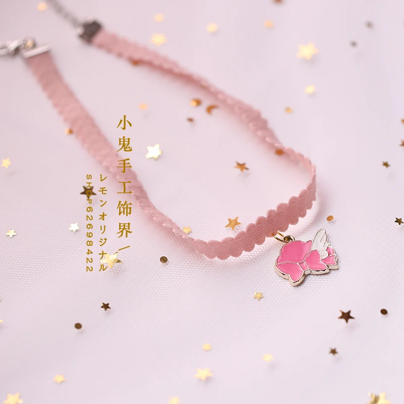 Японская карточка sakura star stick rabbit amazing cherry blossom Униформа ожерелье симпатичное