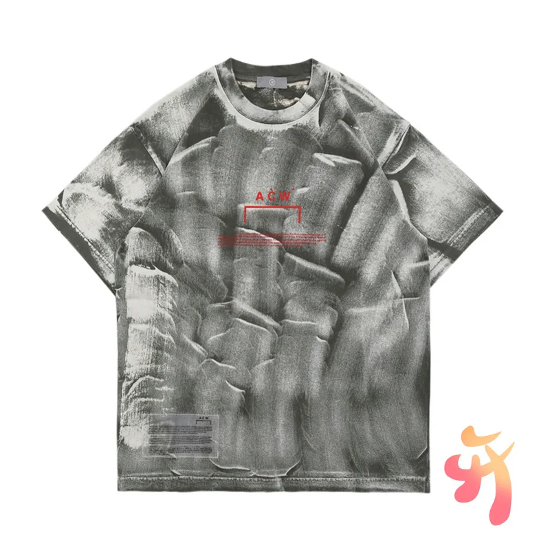 

A-COLD-WALL T-shirt High-quality Washed Distressed Retro Short Sleeves Oversize Men's Women's Acw Loose Tshirts