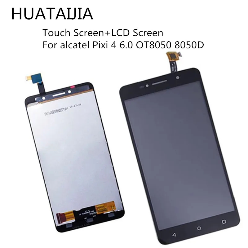 ЖК-экран для alcatel Pixi 4 6 0 OT8050 8050D сенсорный экран дигитайзер сенсор с ЖК-дисплеем