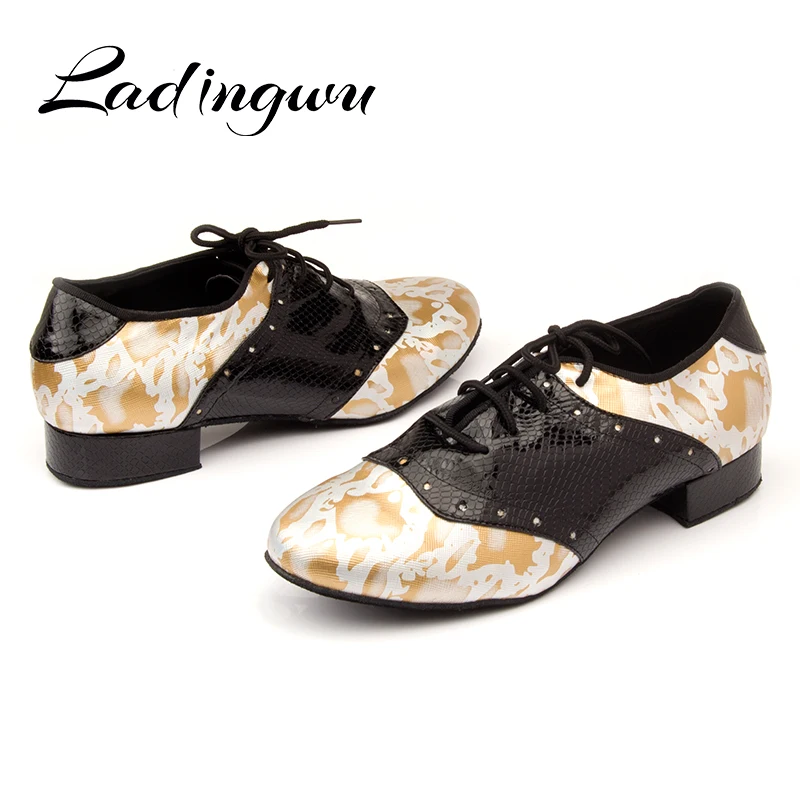 Ladingwu/Брендовые мужские туфли для латинских танцев современные Бальные