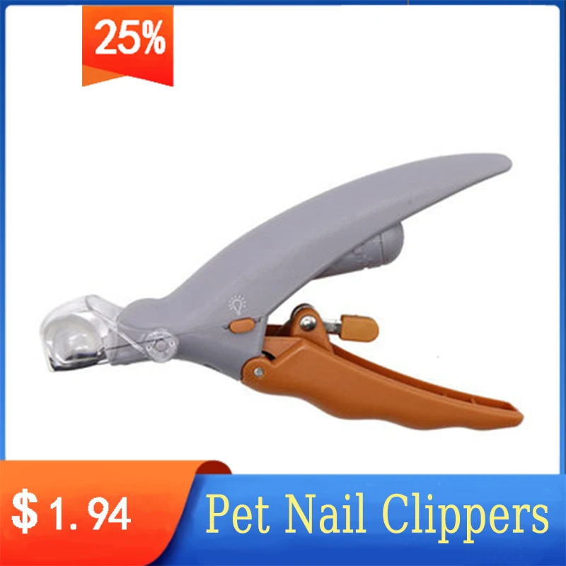 

LED Pet Nail Clippers Pet Luminous Practical Nail Clippers Cat Dog Nail Clippers With Magnifying Glass Light