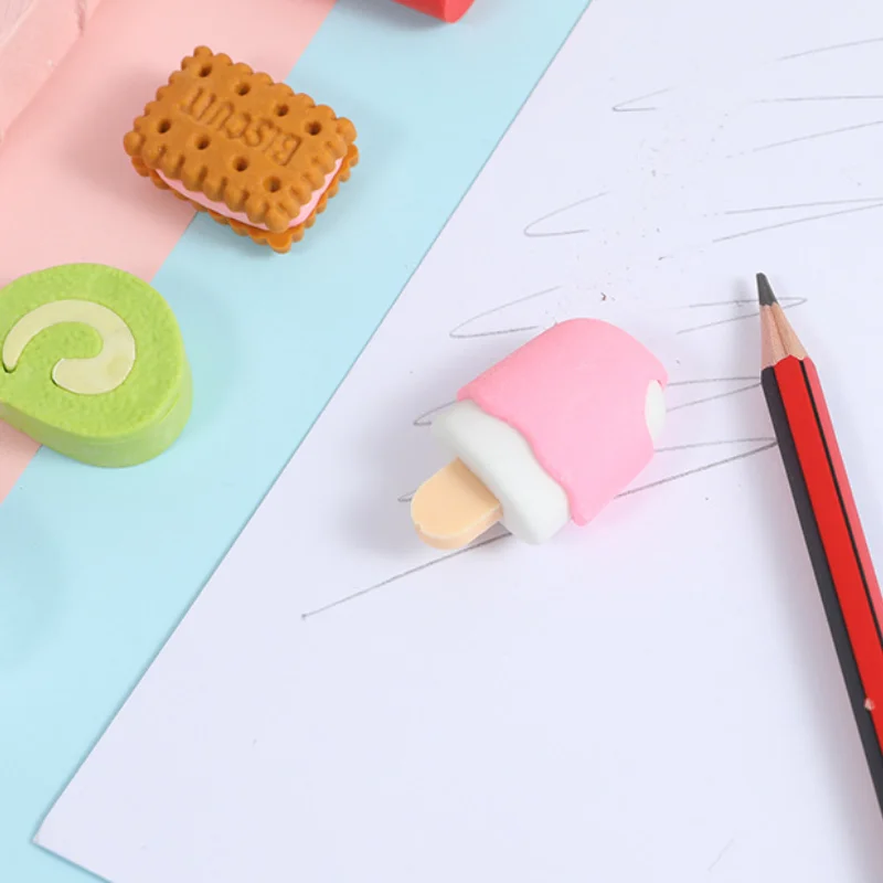 6 шт./набор резинки в виде сердца для девочек | Канцтовары офиса и дома