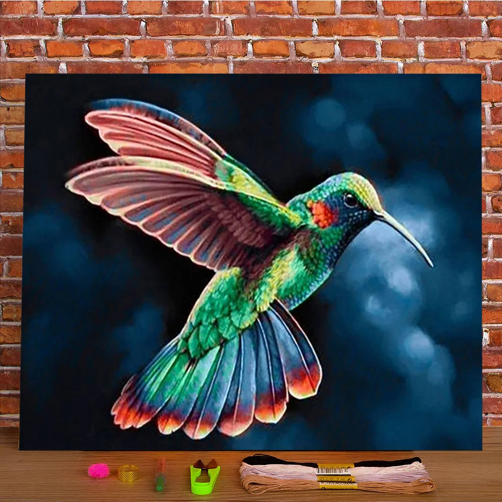 

Вышивка крестиком 11CT с принтом животных и птиц, полный набор DMC ниток, вязание, вышивка, картина ручной работы, считается подарком