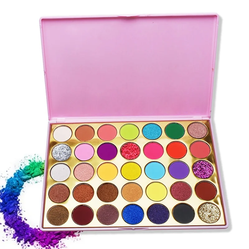 35 цветов Тени для век землистый перламутровый матовый мерцающий натуральный