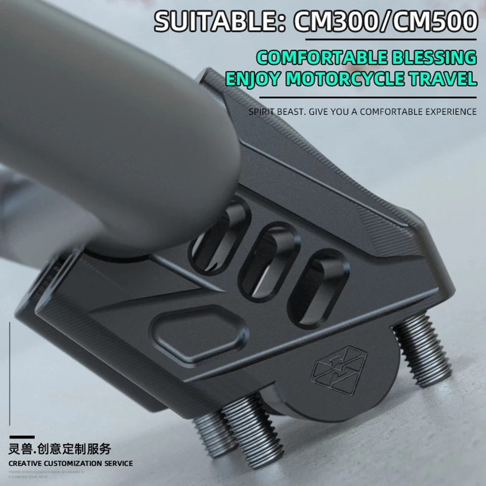 

Крепежный адаптер на руль мотоцикла Spirit Beast, удлиняющая ручка, зажимное крепление, аксессуары для Honda Rebel CM300 CM500
