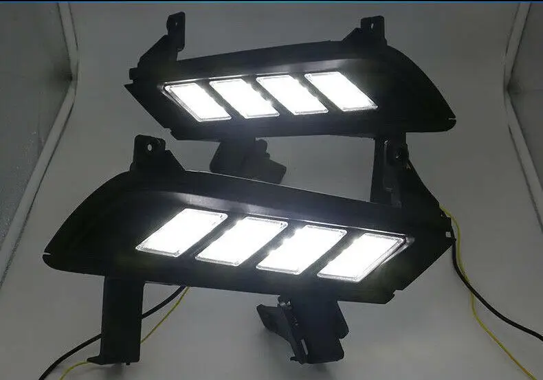 

For Chevrolet cruze 2015 Car LED Daytime Running Light White+Yellow Drive Lamp