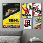 Картина на холсте Elton Senna F1 Formula Car, плакаты и принты на стену, ВИНТАЖНЫЙ ПЛАКАТ, декоративный домашний декор