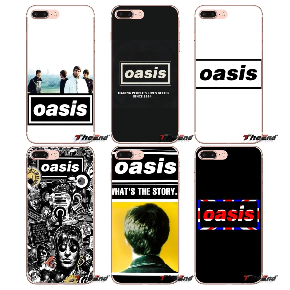 Oasis rock Band мягкий прозрачный просвечивающийся чехол Чехлы для Apple IPhone X 4 4S 5 5S SE 5C 6 6s 7