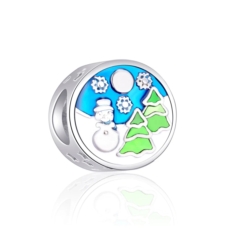 Летние DIY сердца улитки ключ Рождественская елка кристалл шармы Бусины Fit Pandora