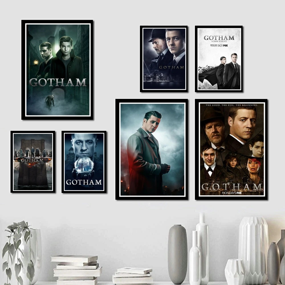 Прекрасный JL Готэм Горячая ТВ серия шоу художественная живопись плакат