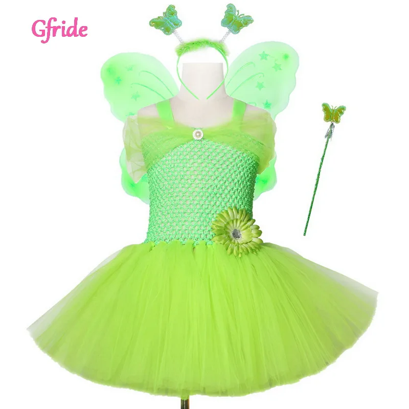 Детское платье пачка из тюля с крыльями|Костюмы для девочек| |