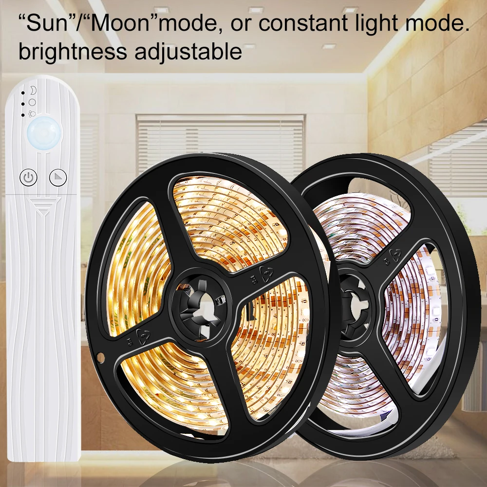 Светодиодный светильник Fita Tiras водонепроницаемый с датчиком движения 5 В