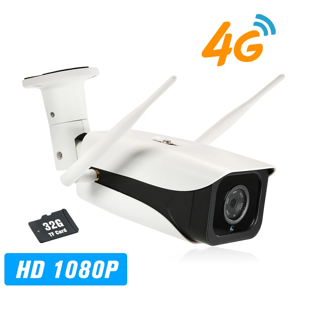 1080P ip камера 4G беспроводная IR CUT ночного видения с слотом для sim карты уличная