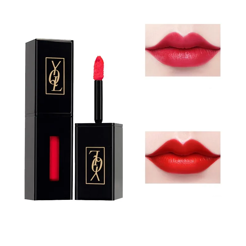 

Matte Velvet Air Lip Glaze Light Moisturizing Lip Gloss Long Lasting Waterproof Non Stick Cup Lipstick Lip Makeup Cosmetic TSLM1