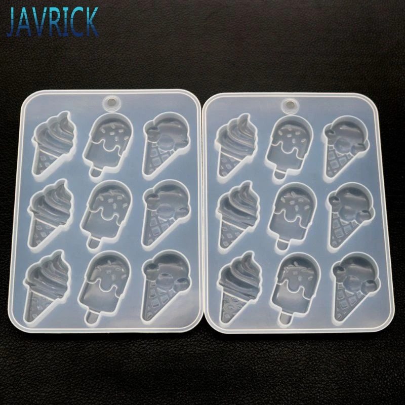 

Ice Cream Popsicle Cute Food Keychain Pendant Silicone Resin Mold Jewelry Tools F3MD