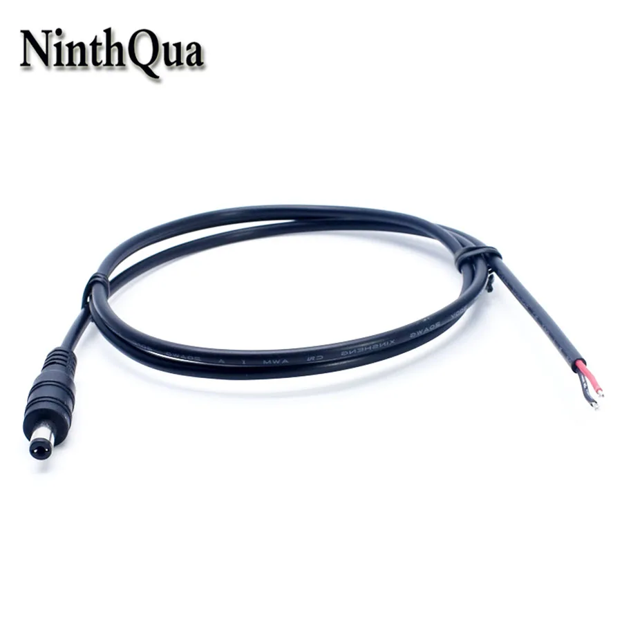 

1pcs 5.5*2.1mm Male Plug with 1metre Wire DC Power Cable Charger Connector use for DIY Repairs 2Core Kable