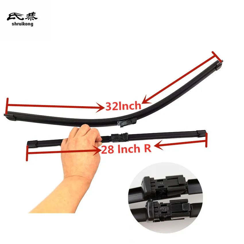 Комплект из 2 предметов автомобильные наклейки стеклоочистителей для 2009-2016 Peugeot