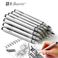superior 10 pcs black pigma micron pen waterproof hand drawn design sketch needle pen fineline pen supplies