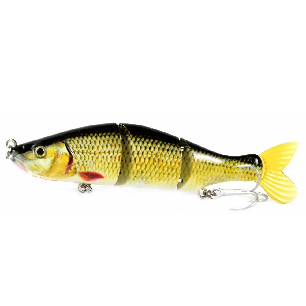4 5 дюймов 18 г Wobble Swimbait металлические Соединенные 3 сегмента мягкий хвост медленно