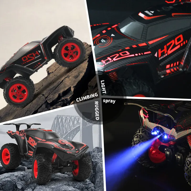 

HR 1/12 2.4G 4CH Crawler Off Road RC Car Vehicle Models W/ Spay Light Toy