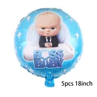 Воздушные шары baby boss 18 дюймов для будущей мамы, украшение для годичного дня рождения, детская игрушка для первого дня рождения, 5 шт.