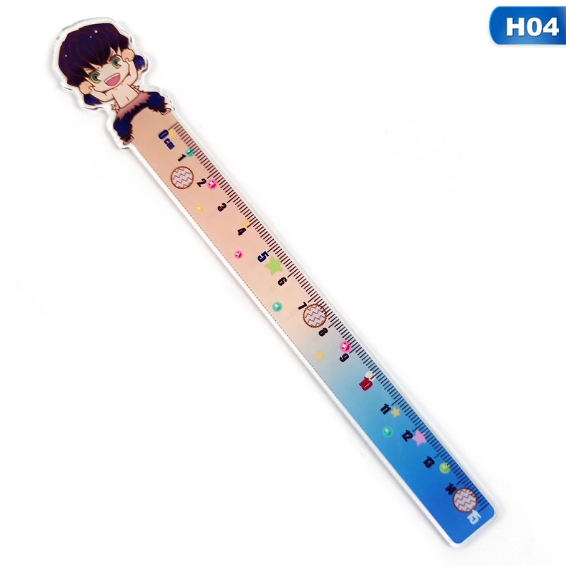 

13 Styles Anime Demon Slayer: Kimetsu No Yaiba Kamado Tanjirou Cosplay Ruler For Office School Kids Students Stationery