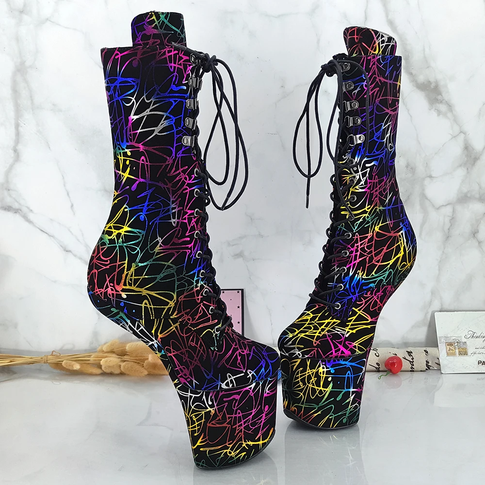 Сексуальные сапоги Leecabe на высоком каблуке без прилипания женские Gaga короткая