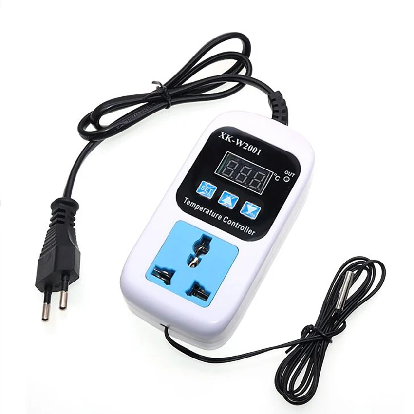 

Adjustable Digital Microcomputer Temperature Controller Automatic Switch Temperature Control Socket Thermostat Regulator