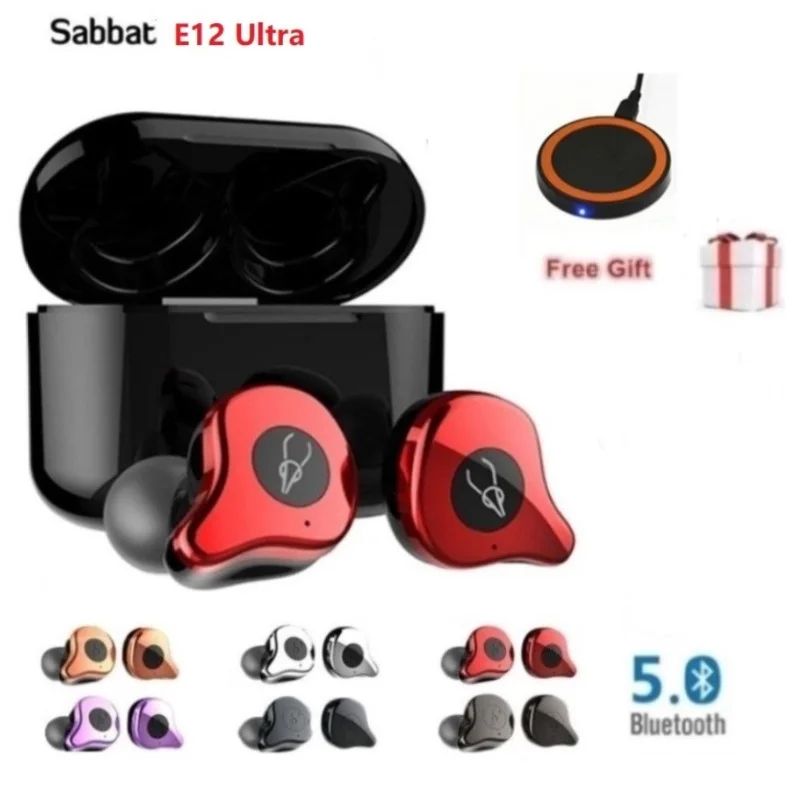 Оригинальные беспроводные bluetooth-наушники Sabbat E12 Ultra apxt TWS, Hi-Fi, шумоизоляция, наушники-вкладыши, Спортивная гарнитура, Беспроводная зарядка, PK
