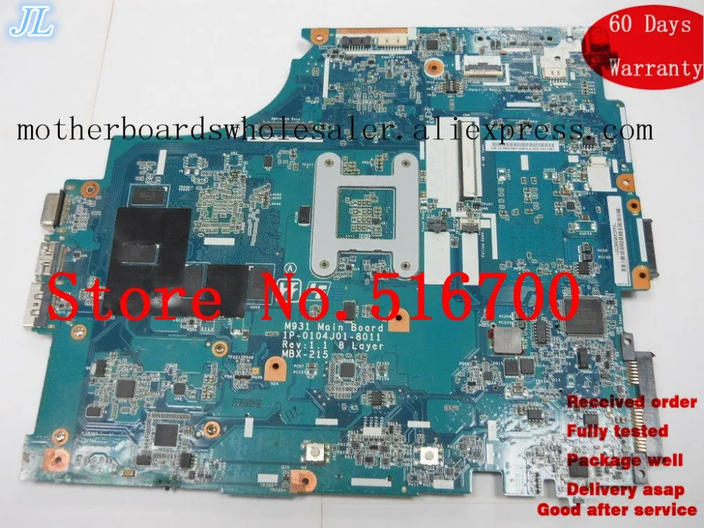 PLACA база для Sony VPCF1 материнская плата A1783601A M931 основная Rev: 1 MBX-215 протестирована |