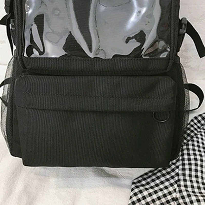 

Japanese Backpack Female Student Canvas Plain Bag School Bag Computer Travel Bag Large Capacity Backpack