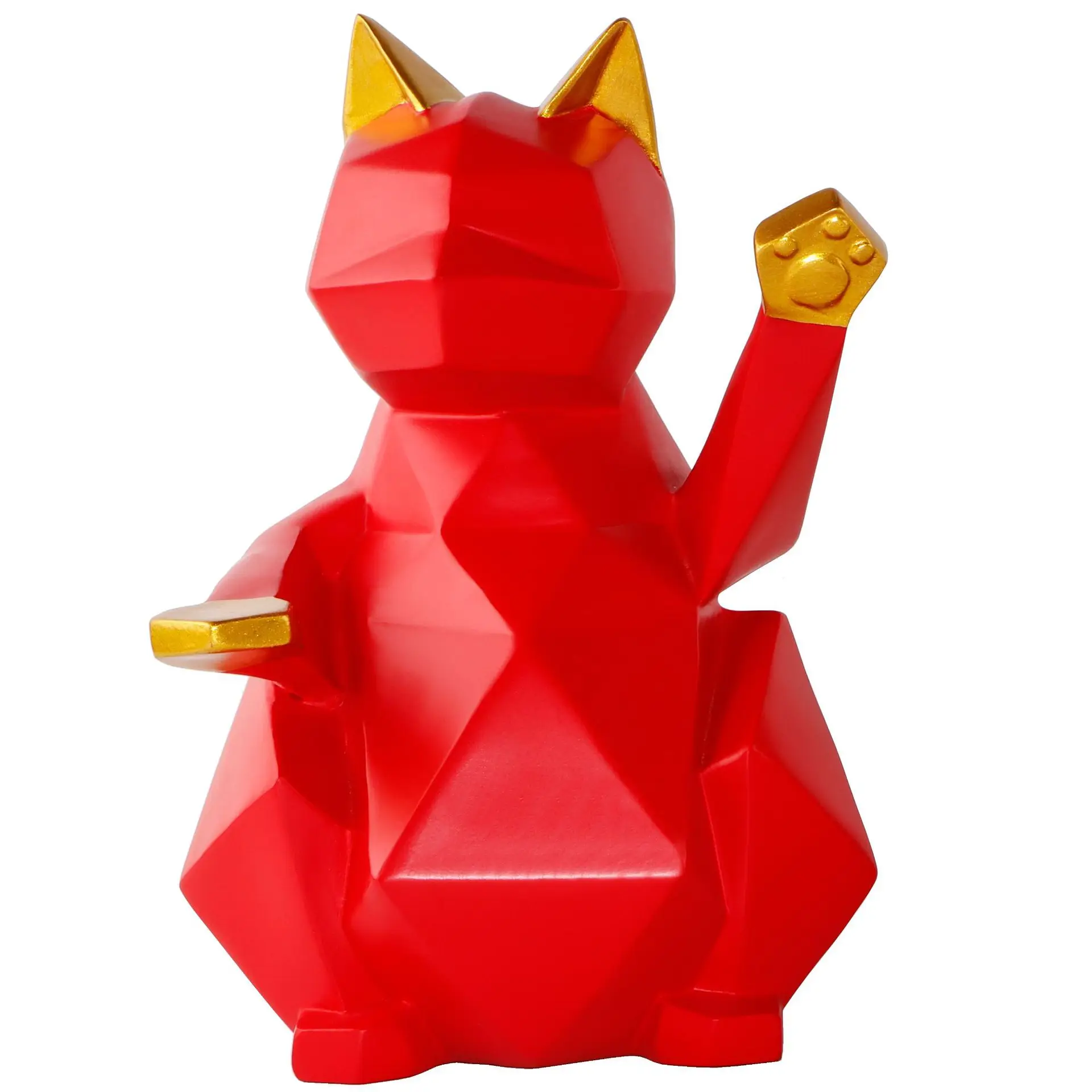 Скандинавские минималистичные геометрические украшения Lucky Cat для офиса мягкий