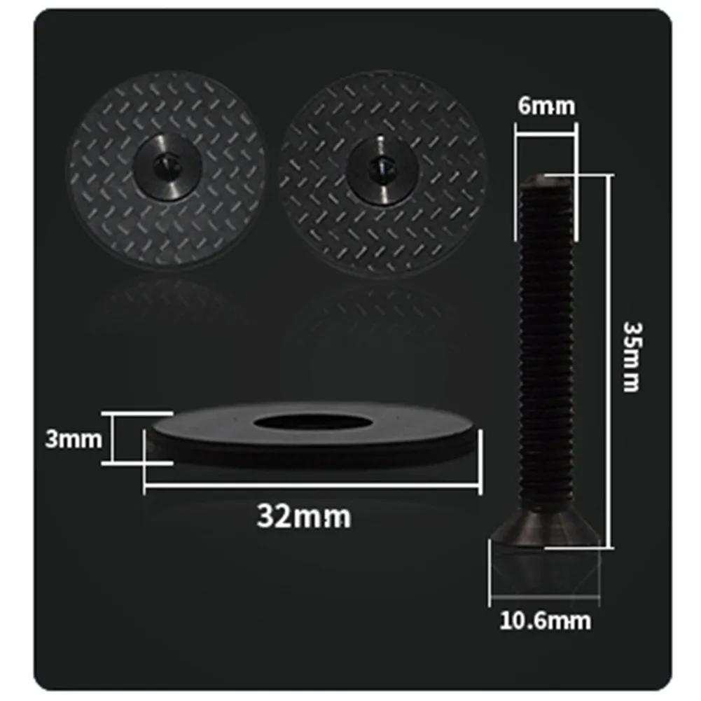

W/ Bolt Headset Cover Bicycle Bike Cap Carbon Cover Fiber Headset Road