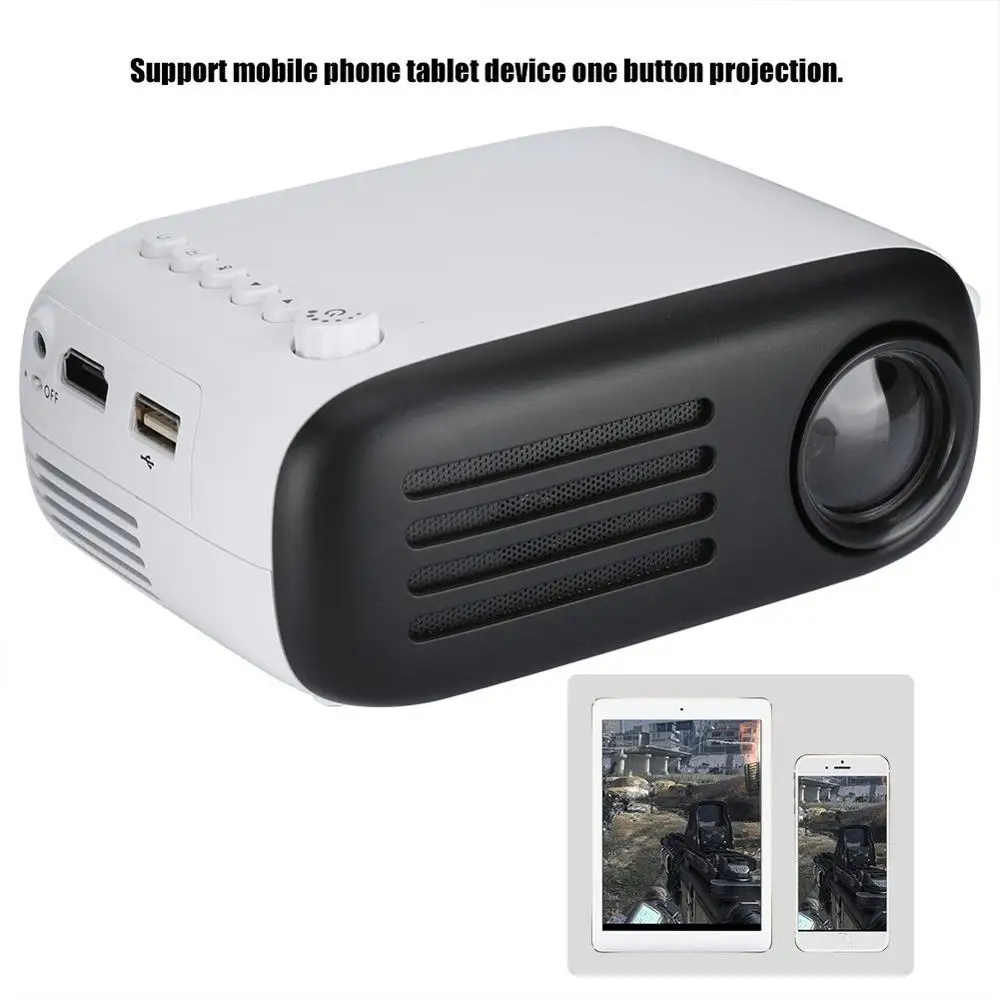 Новый мини портативный домашний YG200 проектор миниатюрный 3D кинотеатр офисная