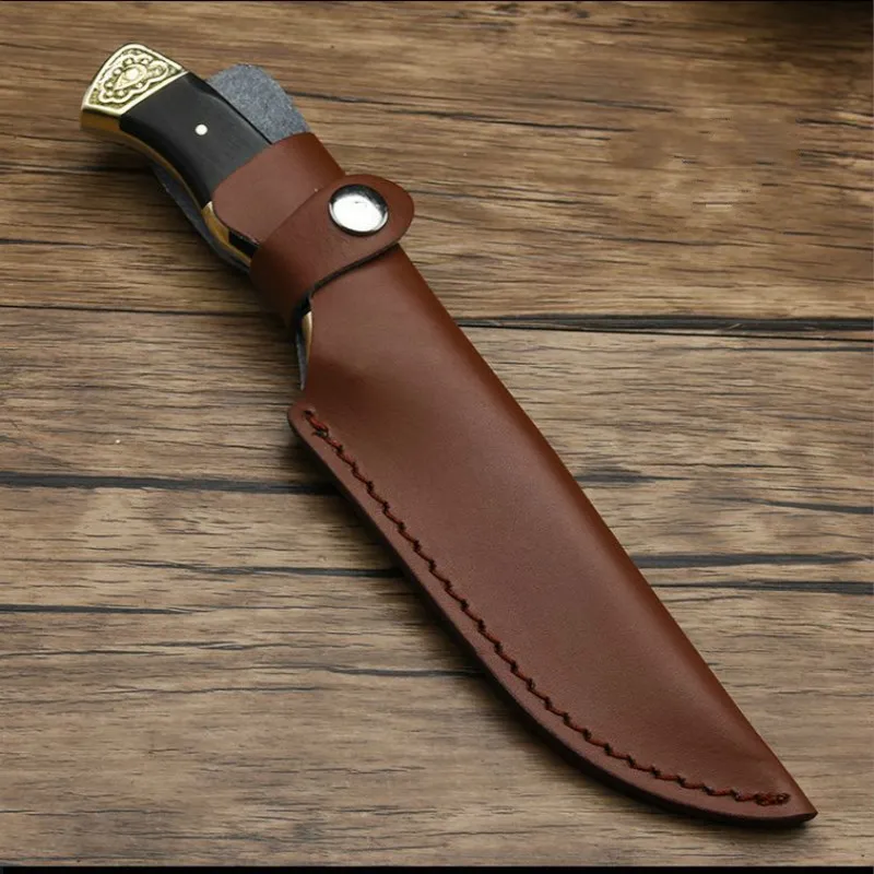 Очень прочный военный Полный Клинок с фиксированным клинком медная + деревянная