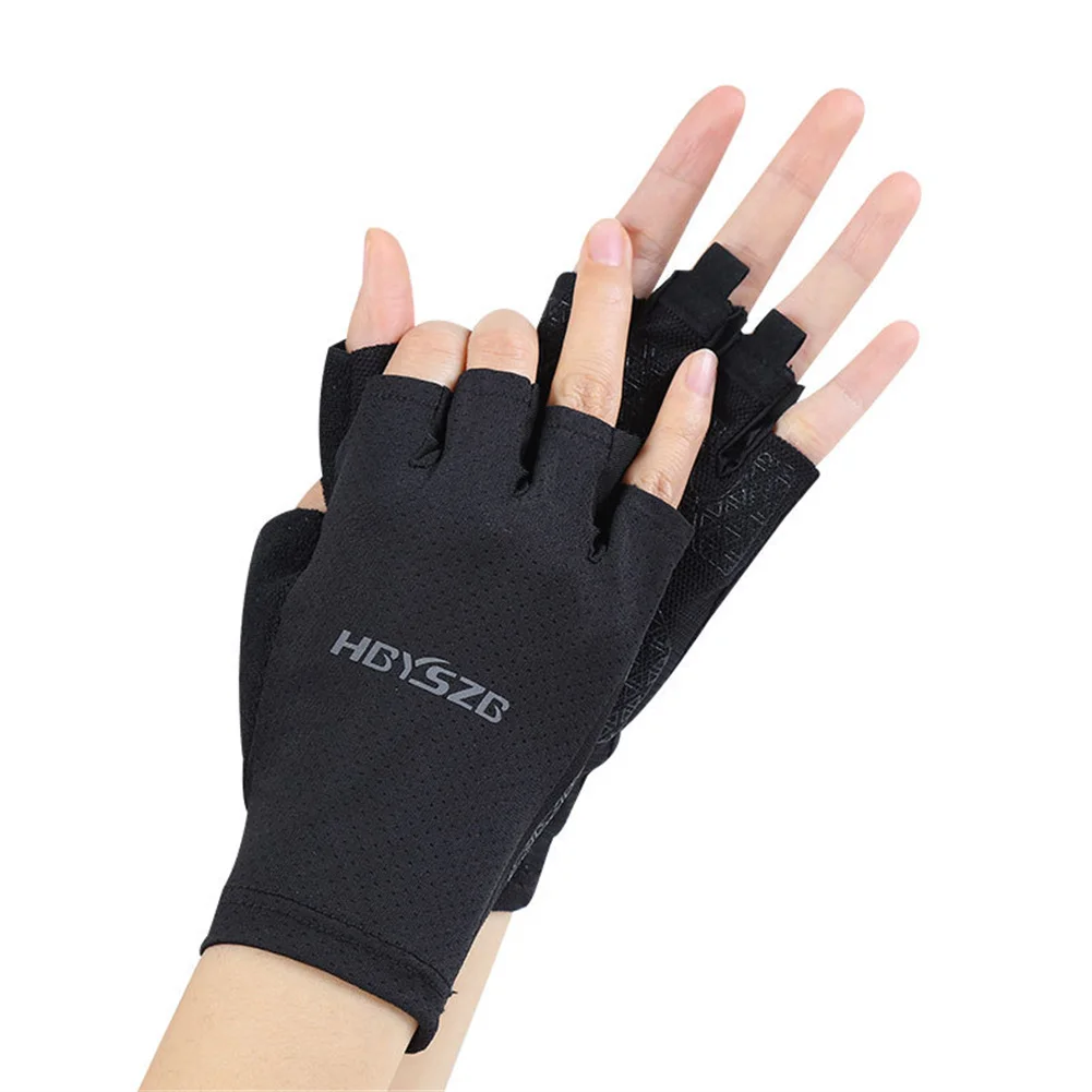 Outdoor Camping Motorcycle Gym Fitness Gloves Non-Slip Unisex Gloves Shockproof Fingerless Gloves Cycling Equipment Summer