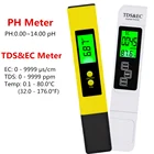 Цифровой измеритель PH TDS EC Тестер термометр со стандартной чистотой воды Гидропоника для аквариума бассейна монитор Воды Скидка 40%