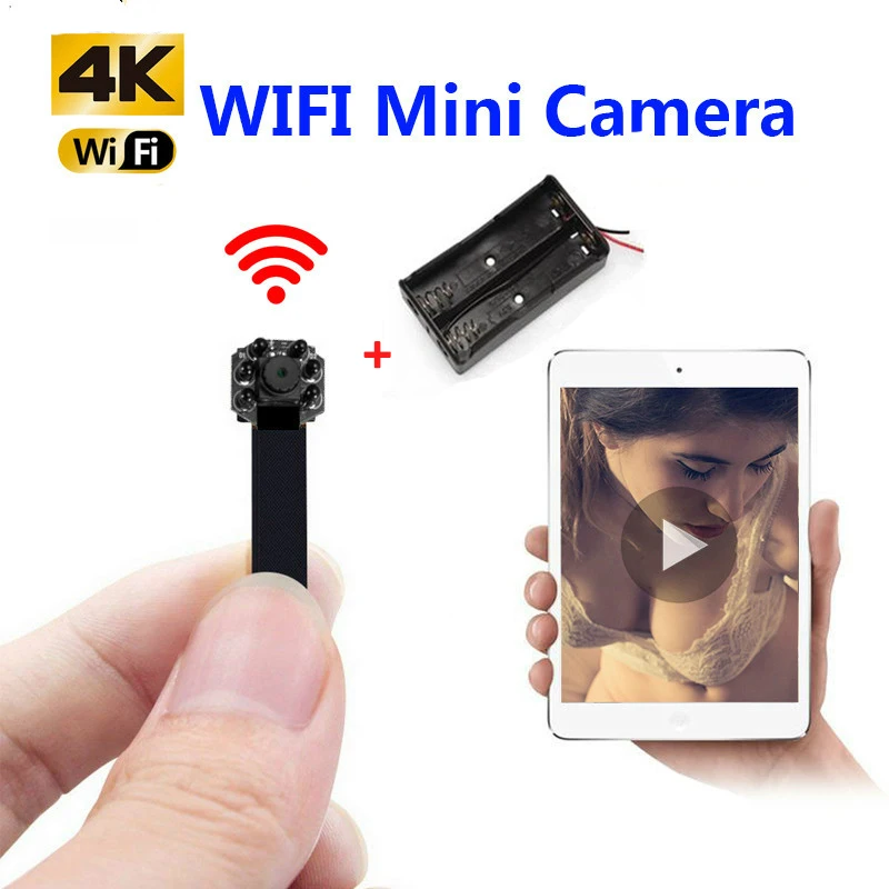 4 K WIFI Network Camera Webcam IP P2P HD Wide Angle Mini DIY Wireless Cam Module Motion Activated DV Camcorder Small | Электроника