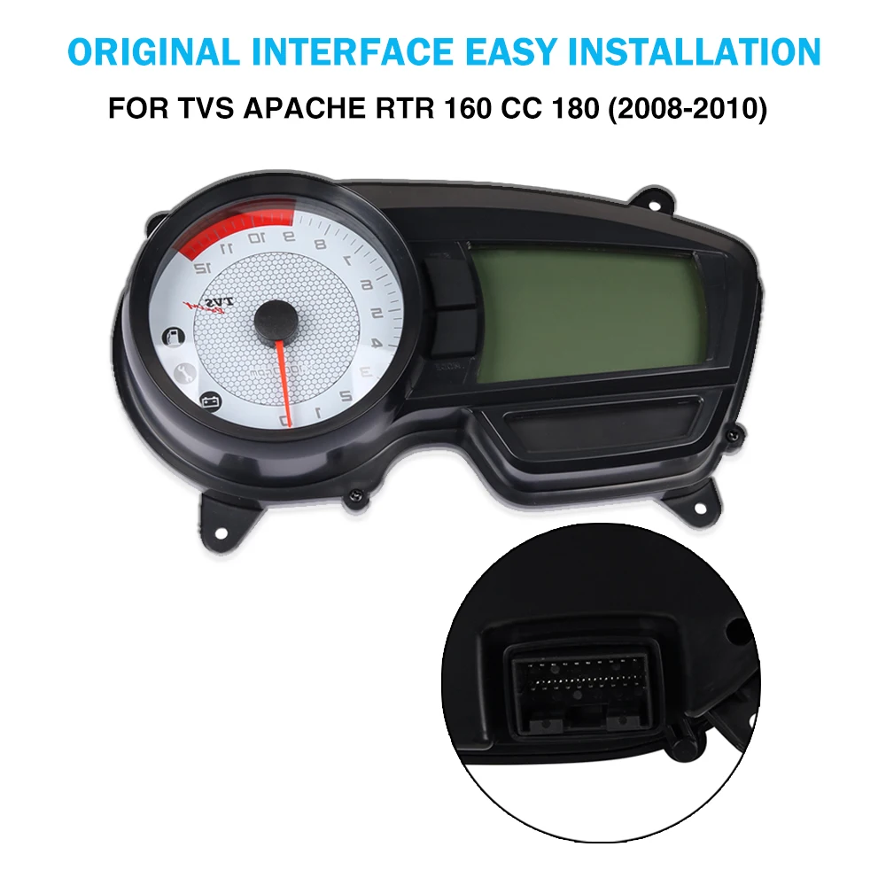 For TVS APACHE RTR 160 CC 180 (2008-2010) Tachometer Digital Odometer Motocross Speedometer Meter Gauge Dirt bike | Автомобили и