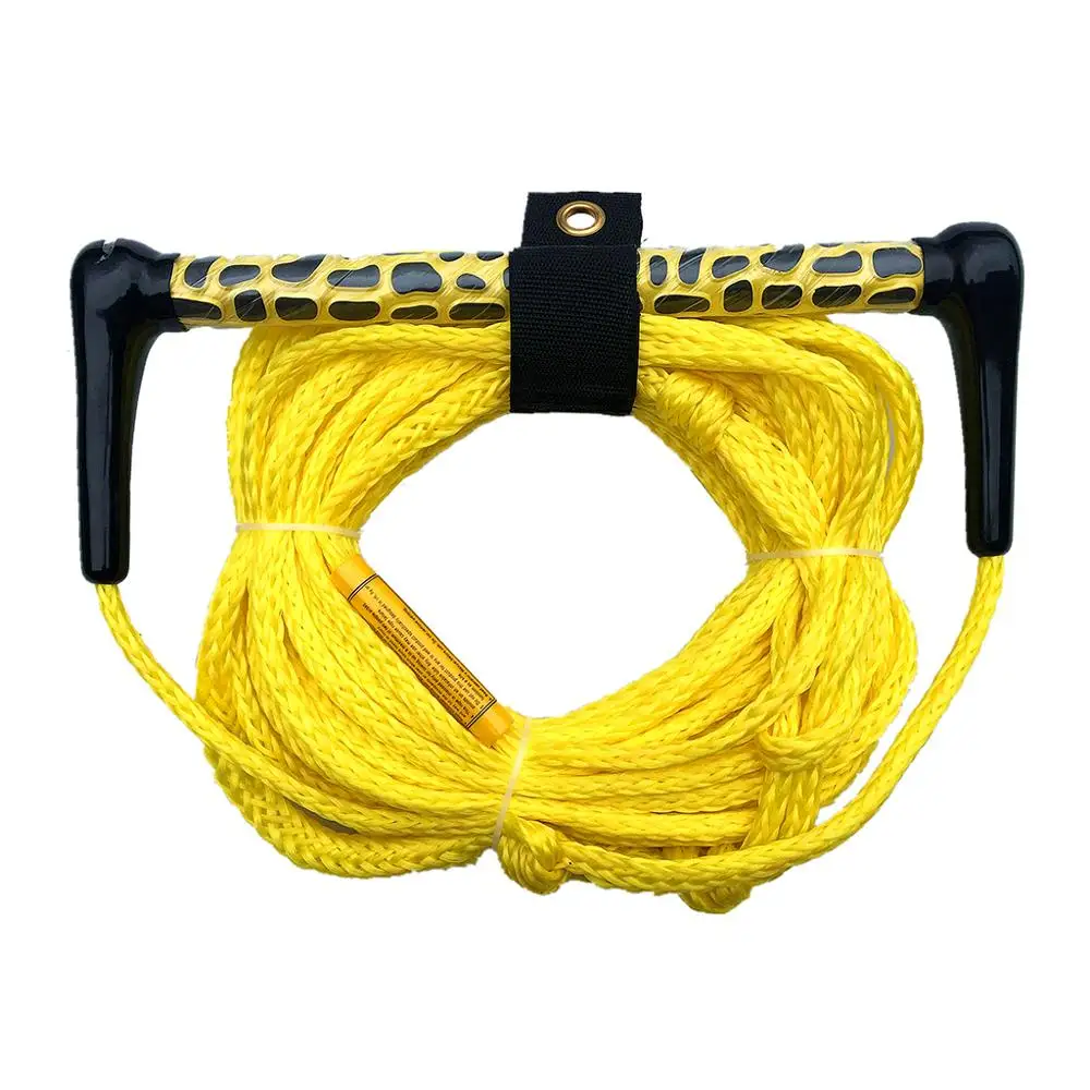 Yellow 72ft 1 секция веревка для водных лыж с плавающей ручкой и ЭВА ручка Аксессуары для слалома водные лыжи Wakeboarding Wakeskating - Цвет: Yellow